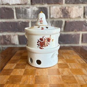 Floral Ceramic Incense Holder
